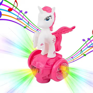 UNICORN MUSICAL DANCING HORSE WITH LIGHTS AND SOUND